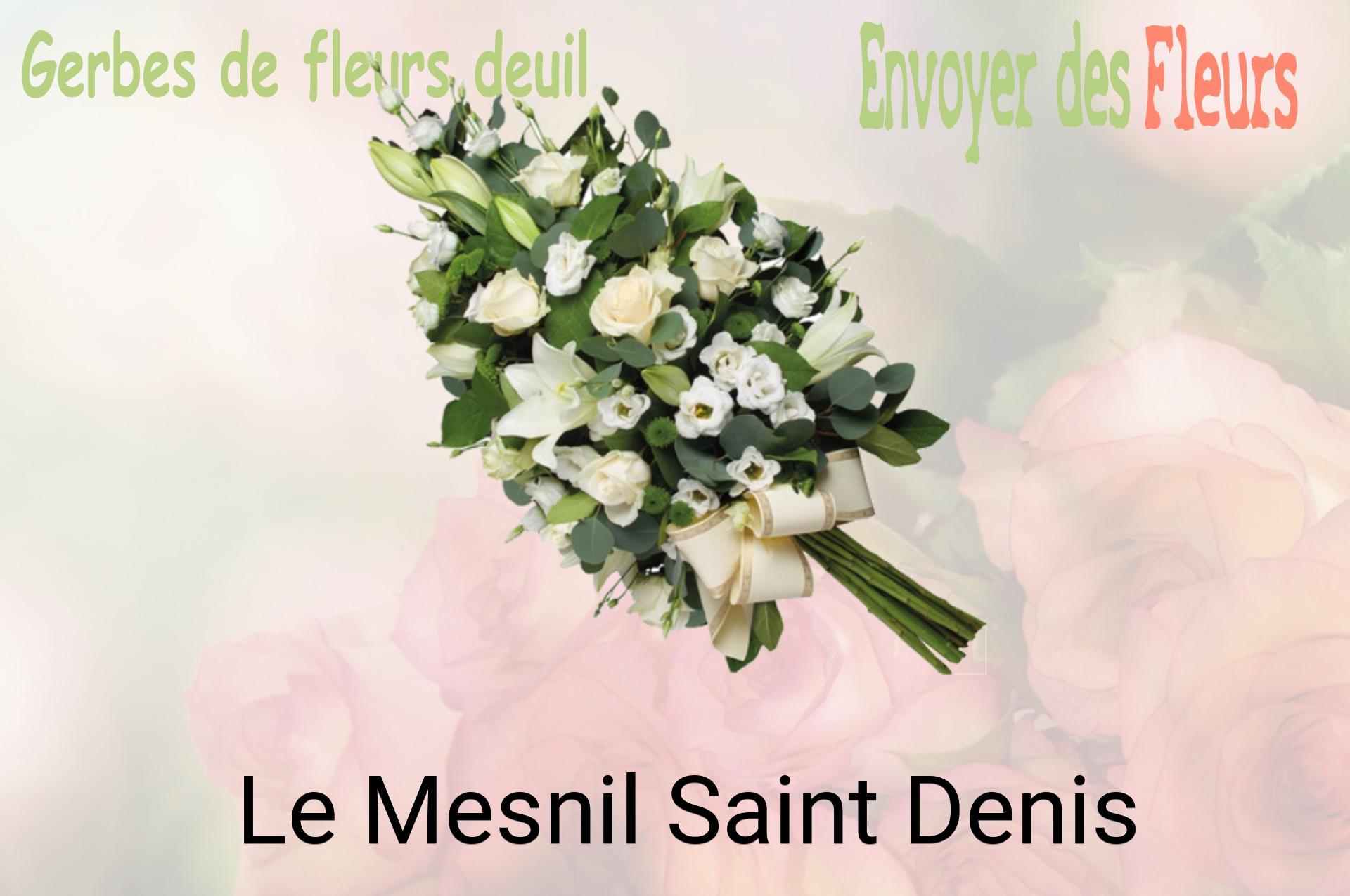 Gerbe de fleurs de deuil livrée à Le Mesnil-Saint-Denis